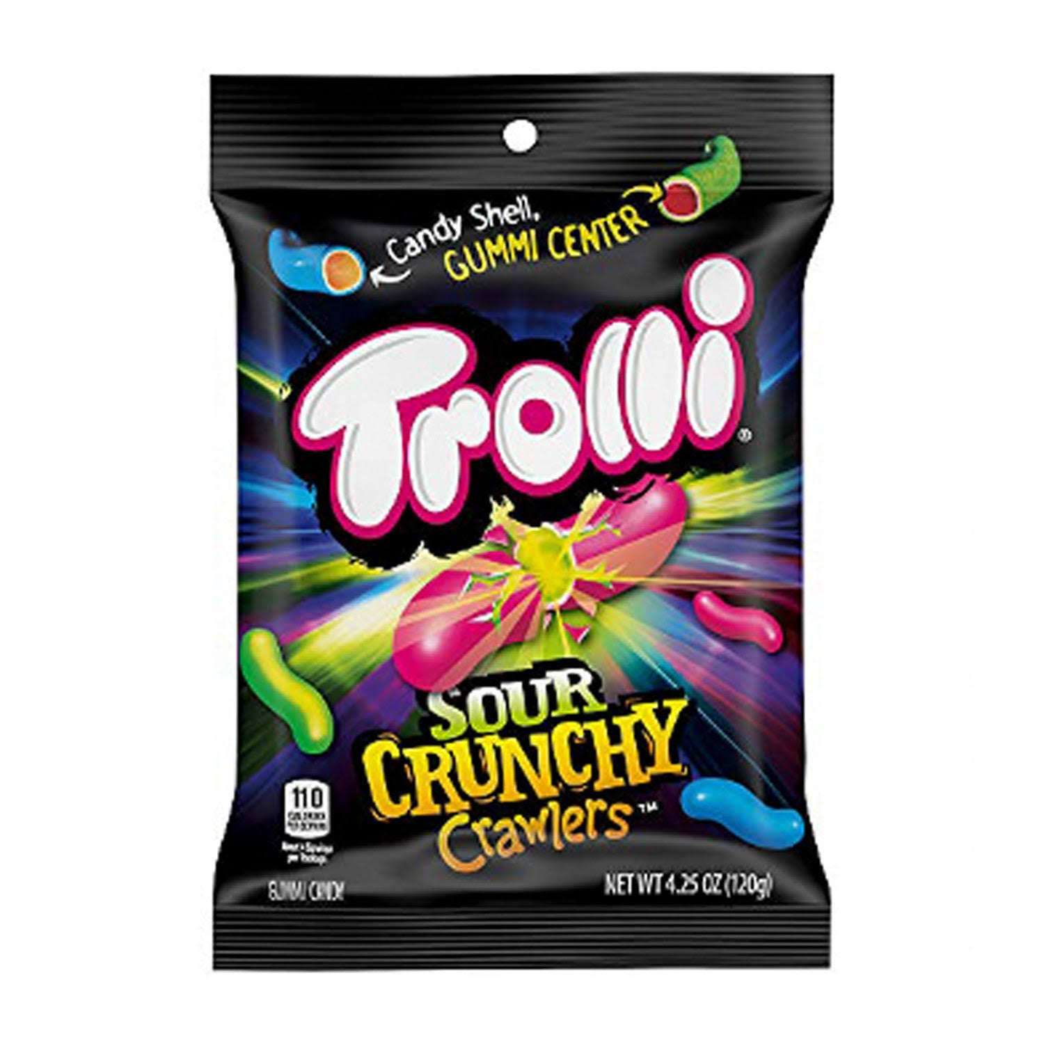 Trolli Sour Brite Mystery Night Crawlers Candy - 5oz