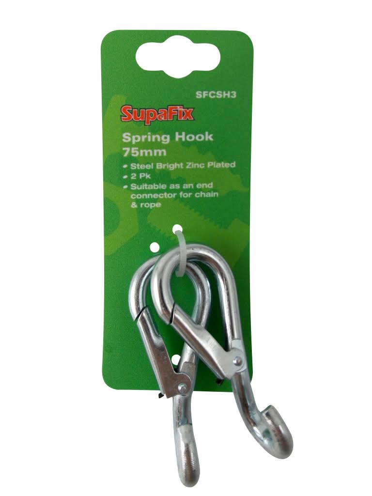 SupaFix Spring Hook Pack 2 - 75mm