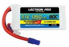 Lectron Pro 11 1V Lipo Battery - With Ec3 Connector, For Fpv Racers, 1350mah, 80C