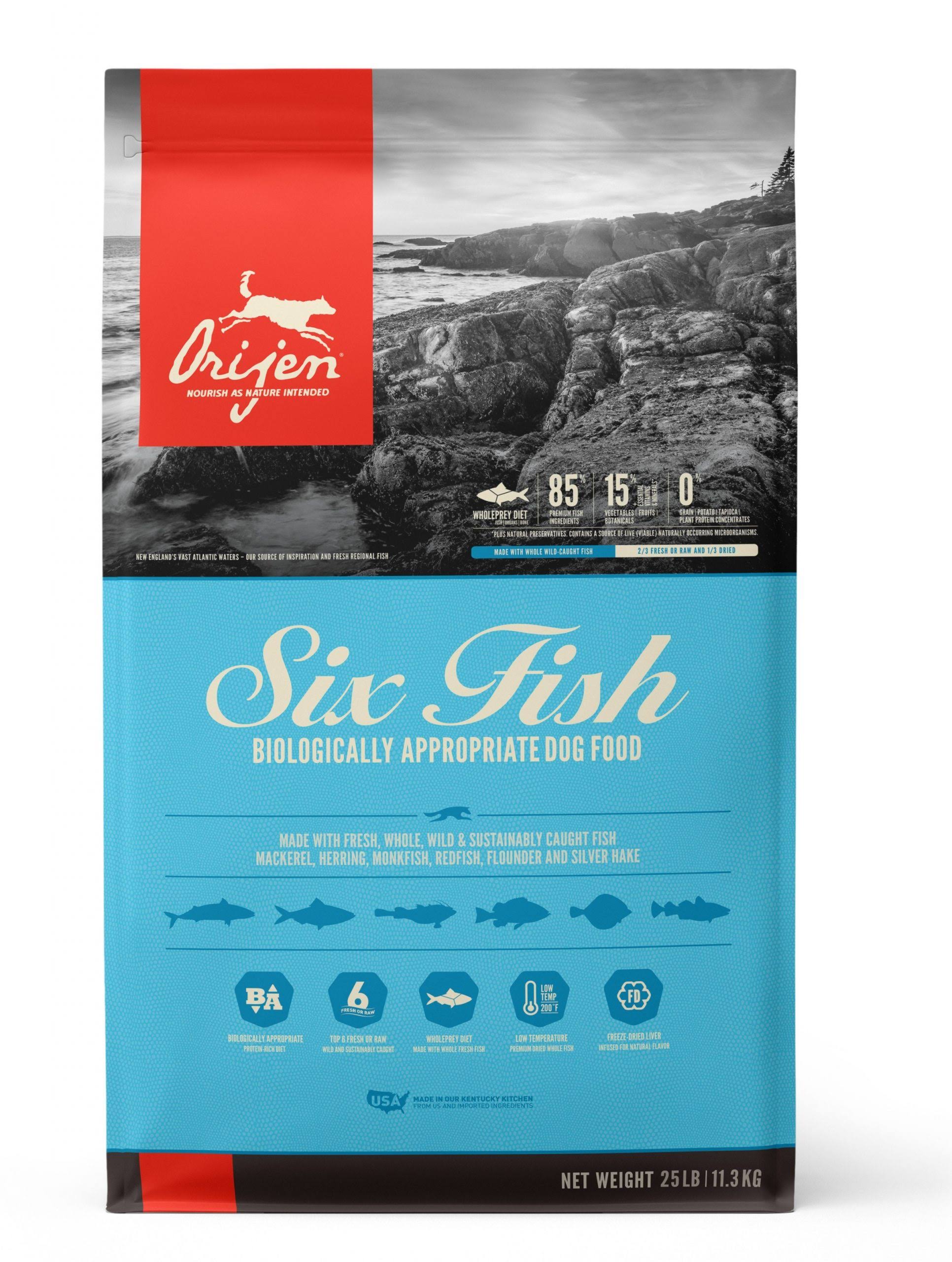 Orijen Six Fish Dry Dog Food 11.3kg