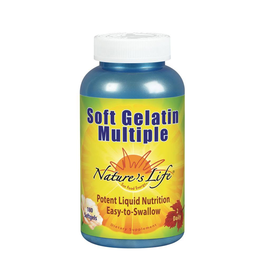 Nature's Life Soft Gelatin Multiple Vitamins - 180 Softgels