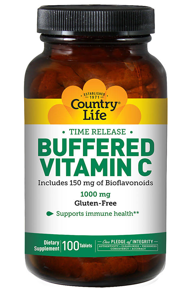 Country Life Buffered Vitamin C - 100 Tablets