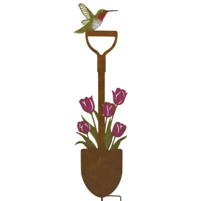 Regal Art & Gift Rustic Shovel Stake - Tulip - Metal