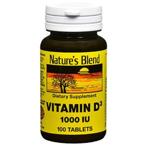 Nature's Blend Vitamin D3 1000iu Supplement - 100 Tablets