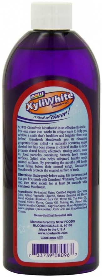 Now Foods Xyliwhite Mouthwash - Refresh Mint, 473ml
