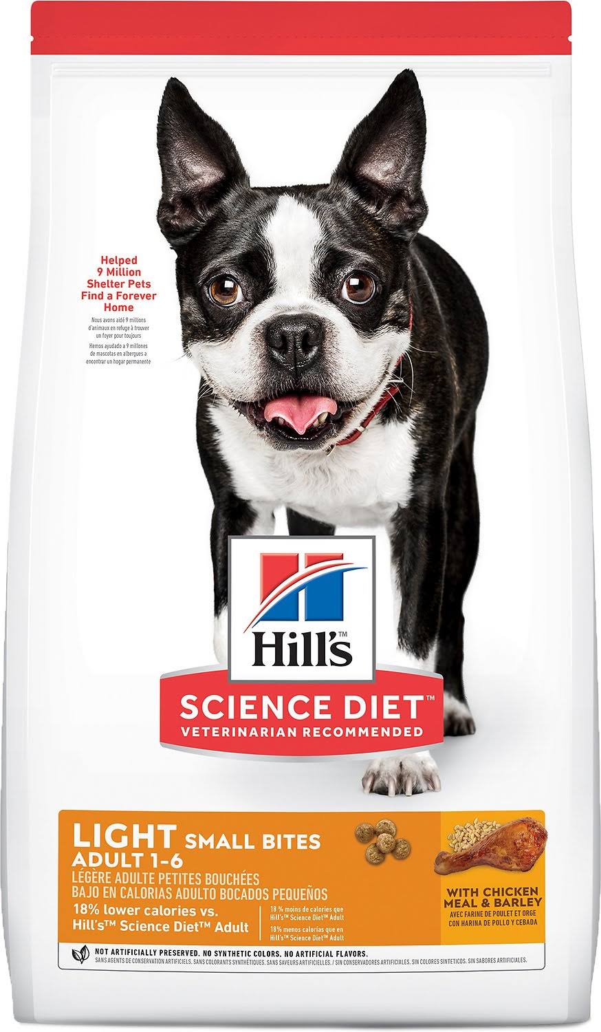 Hill's Science Diet Adult Light Small Bites Chicken Meal and Barley Dry Dog Food - 5lb