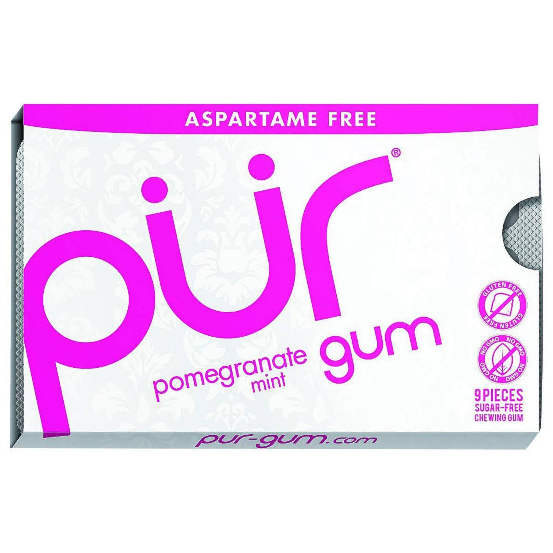 Pur Gum - Pomegranate Mint, 9pcs