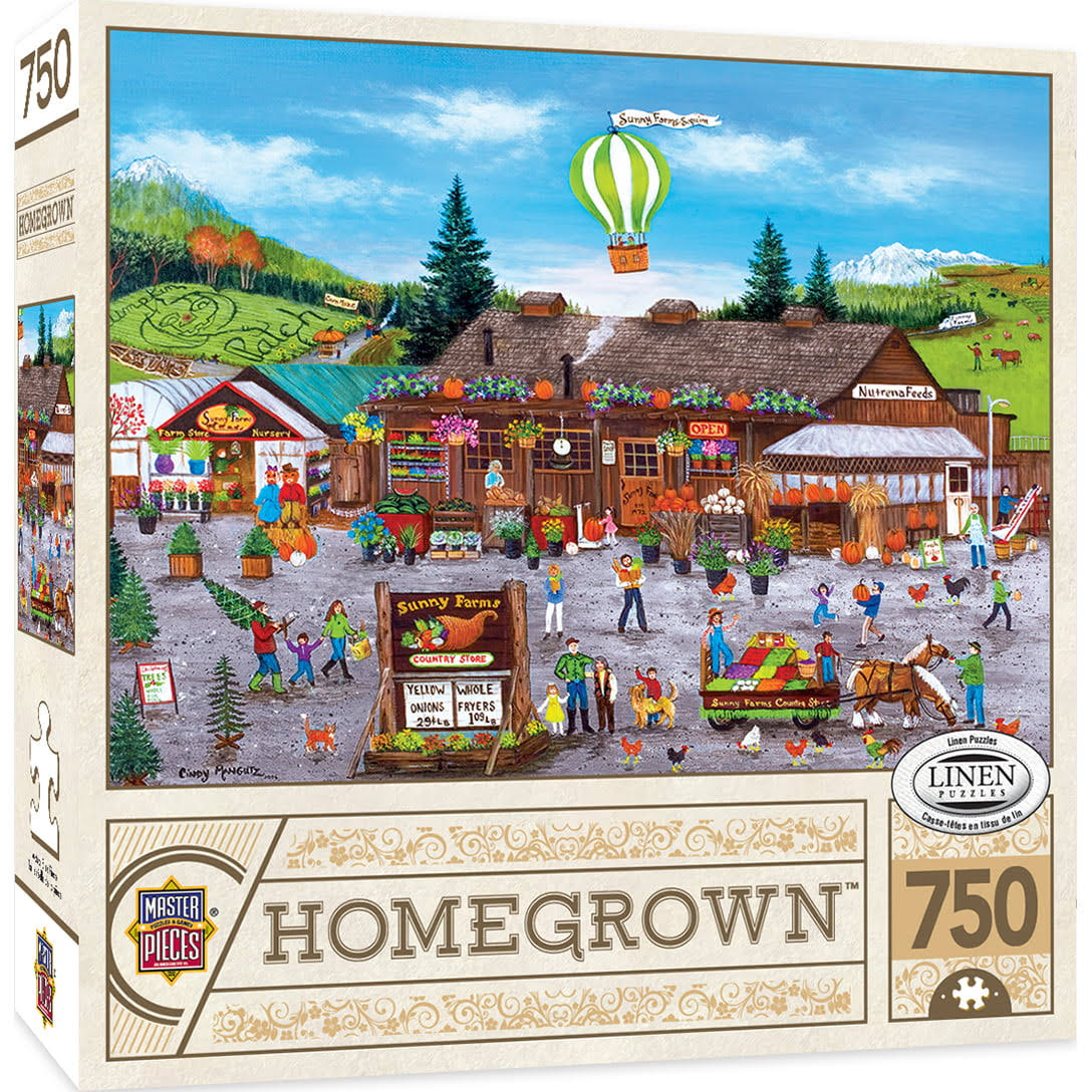 Masterpieces Puzzle Homegrown Sunny Farms Puzzle 750 Piece Jigsaw