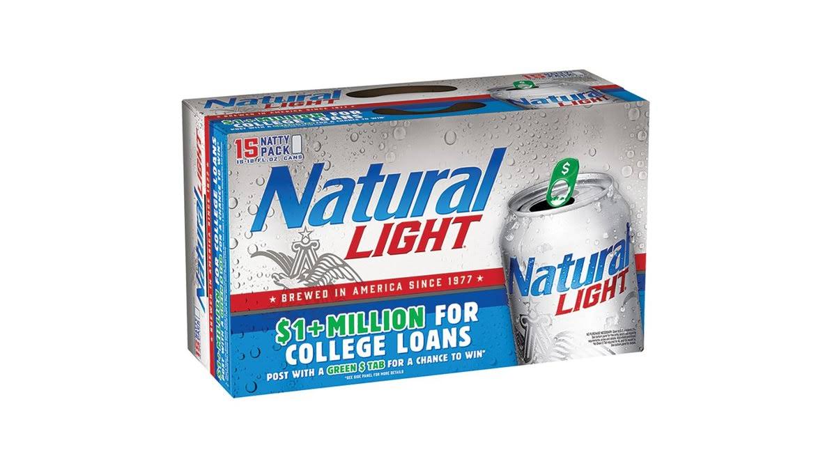 Natural Light Beer, Natty Pack - 15 pack, 12 fl oz cans