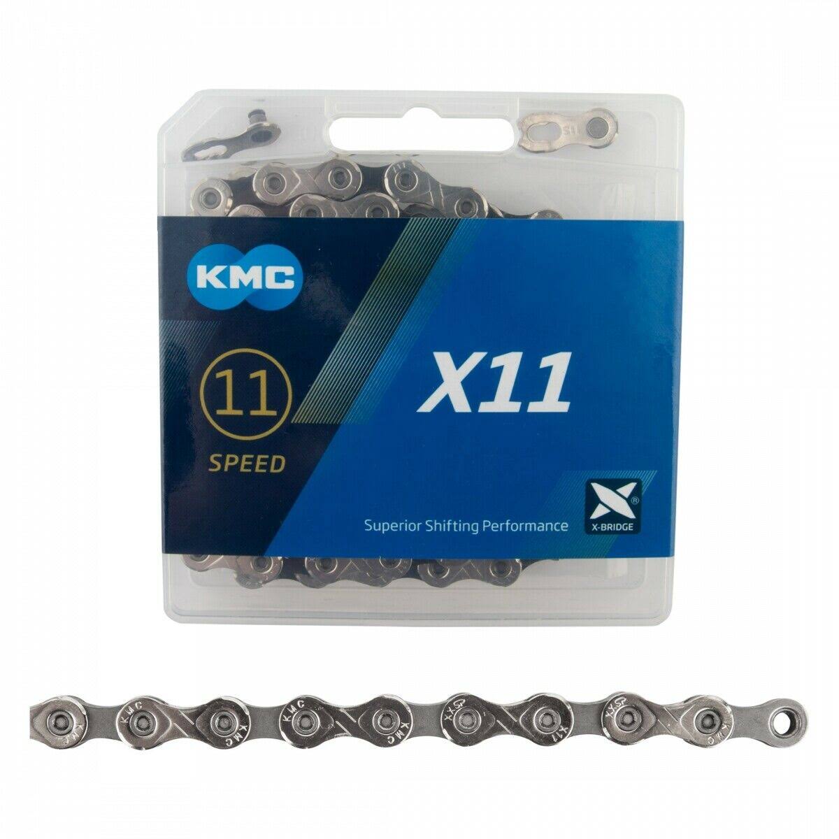 KMC X11.93 Bicycle Chain - 11 Speed, 116 Link, Nickel Plated