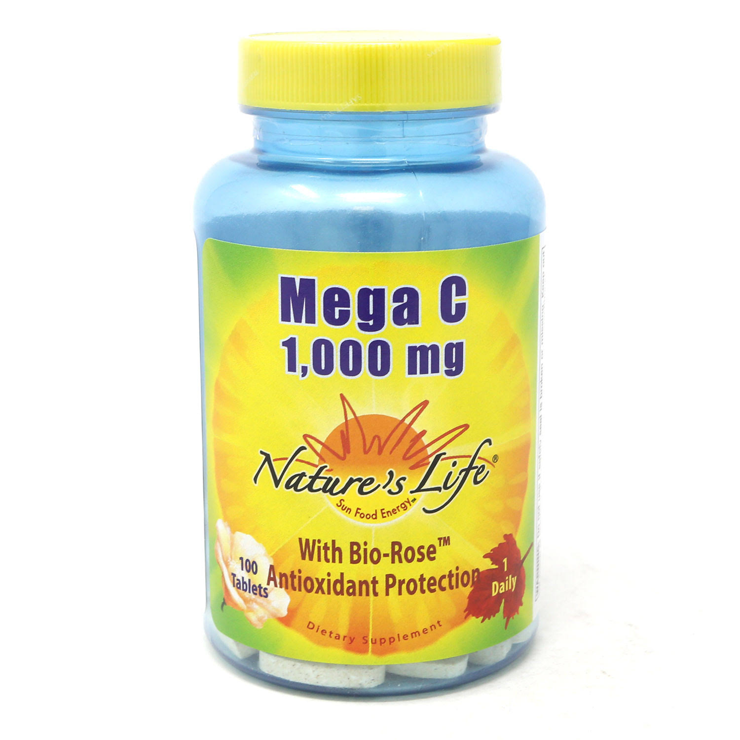 Nature's Life Mega Vitamin C Dietary Supplement - 1000mg, 100ct