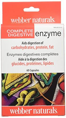Webber Naturals Complete Digestive Enzymes - Blister packed, 60ct