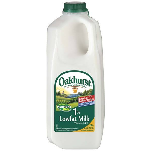 Oakhurst Lowfat Milk - Half Pint