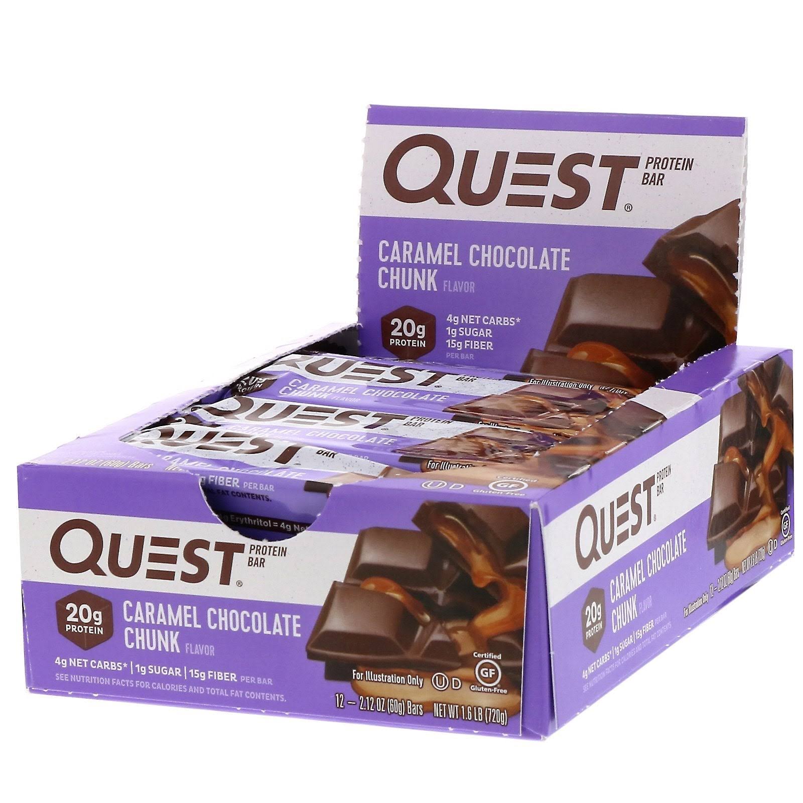Quest Caramel Chocolate Chunk Protein Bar - 60 g