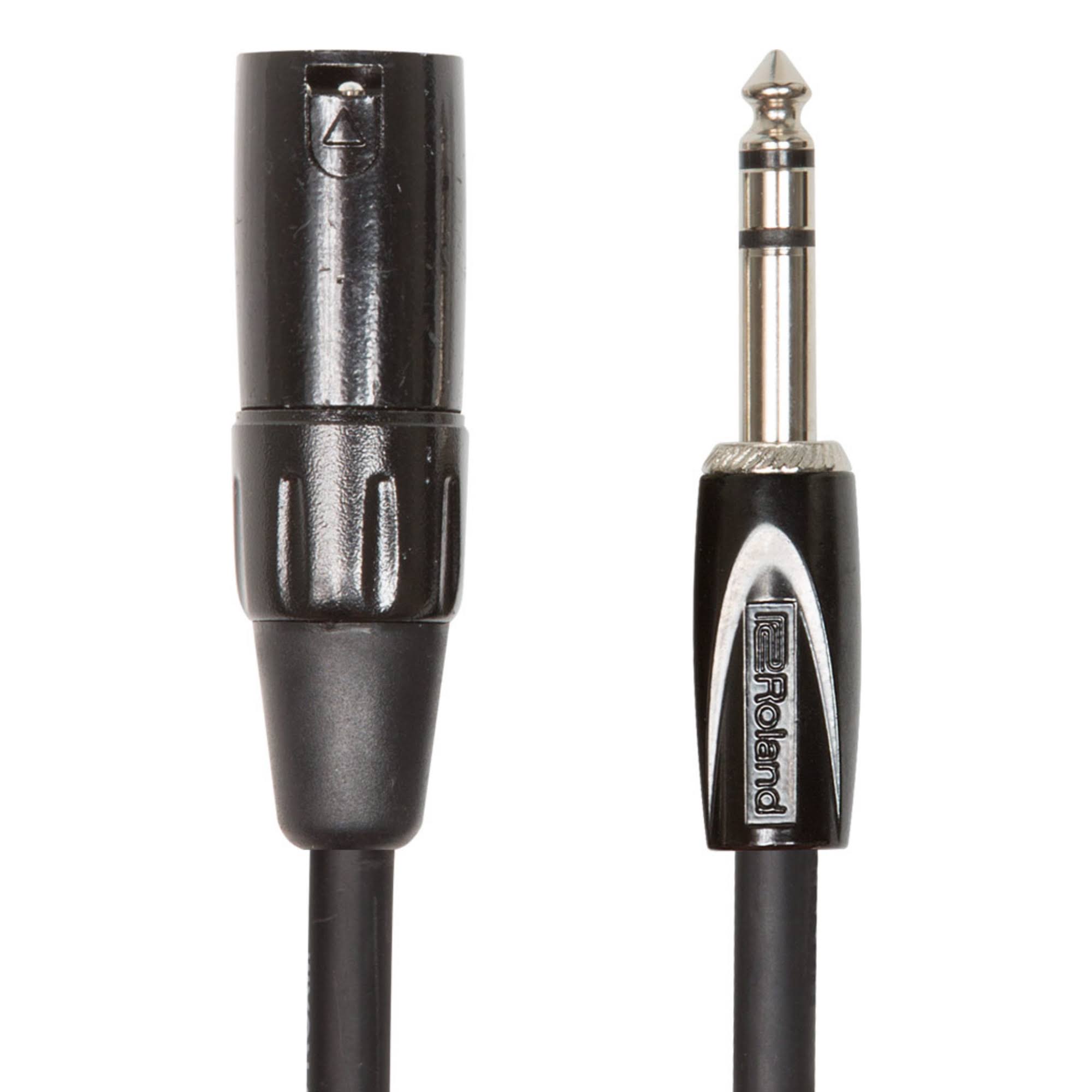 Roland Black Series 1/4" TRS to XLR Male Interconnect Cable - 5 ft
