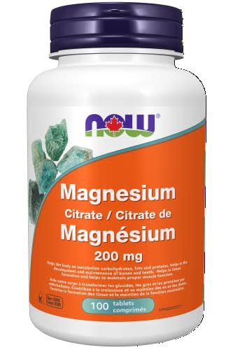 Now Foods Magnesium Citrate Dietary Supplement - 200mg, 100 Tablets