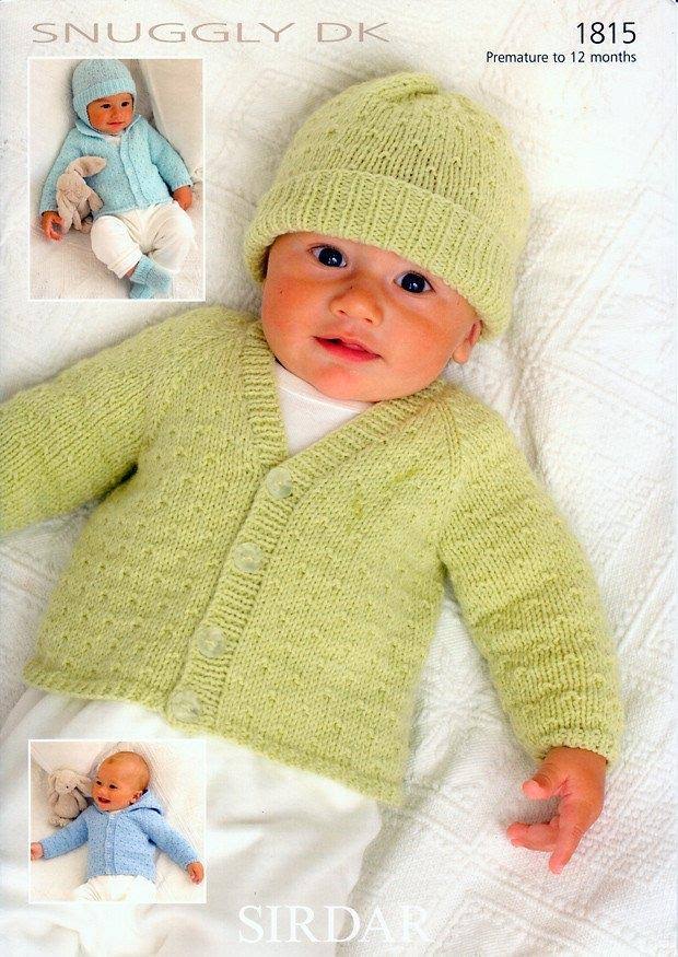 Sirdar 4883 Knitting Pattern Baby Girls Coat and Bonnet in Sirdar Snuggly 4 Ply 