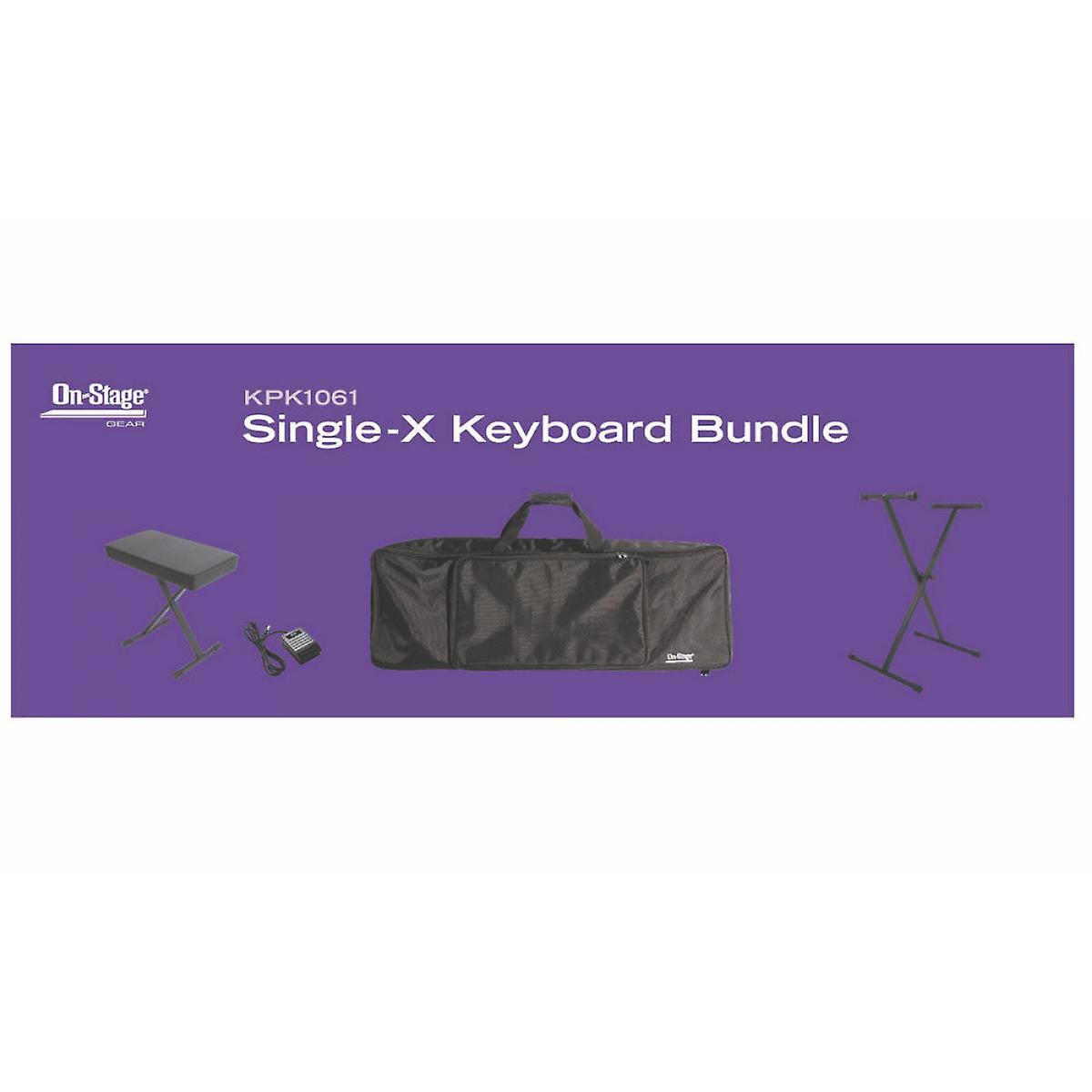 On-Stage Stands KPK1061, Single-X Keyboard Bundle