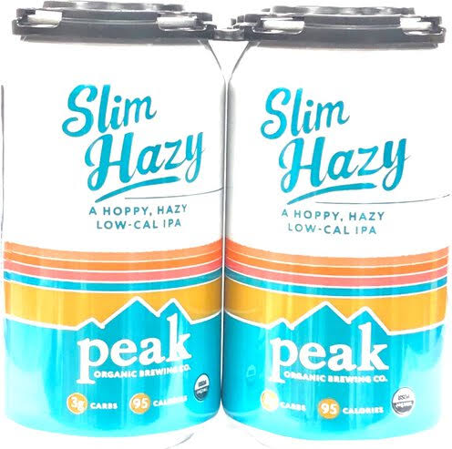 Peak Organic Slim Hazy Low Cal IPA 6 Pack 12oz