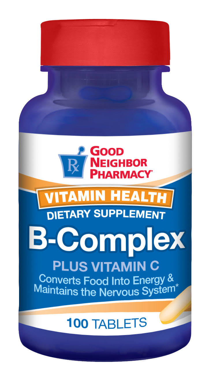 GNP Vitamin Health B Complex Plus Vitamin C - 100 Tablets