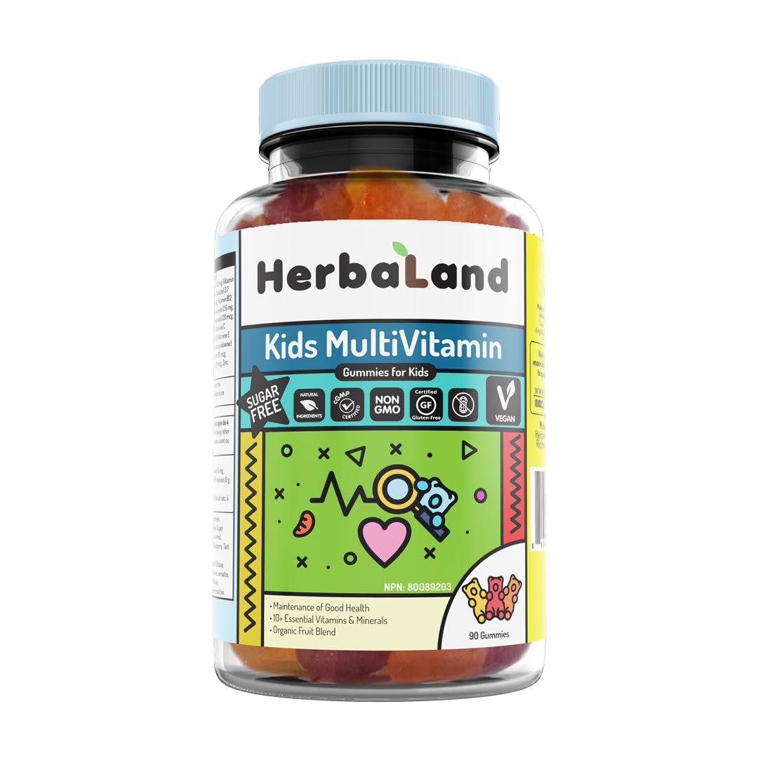 Herbaland: Multivitamin Gummies for Kids Sugar Free, 90 PC