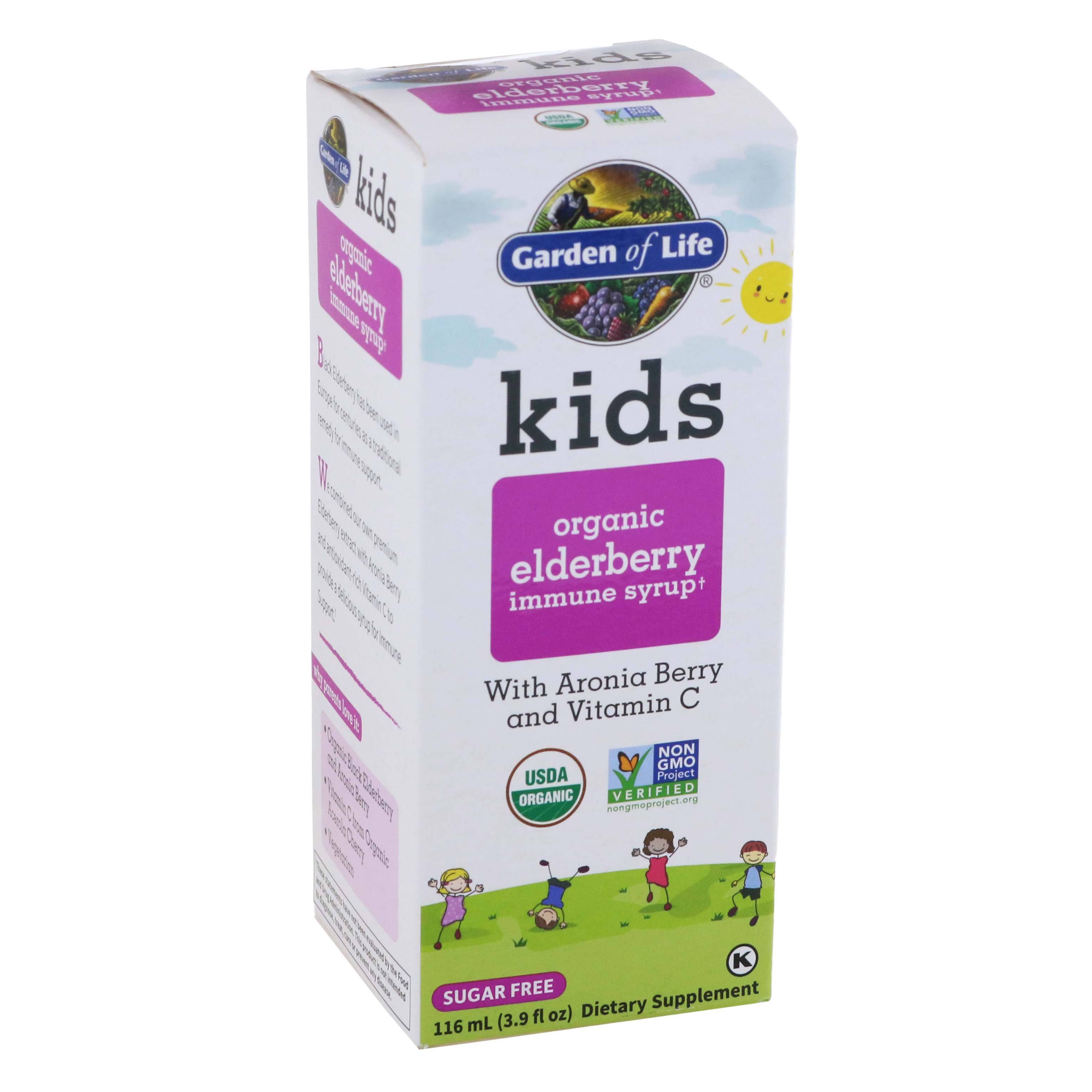 Garden of Life, Kids Organic Elderberry Immune Syrup, 116ml