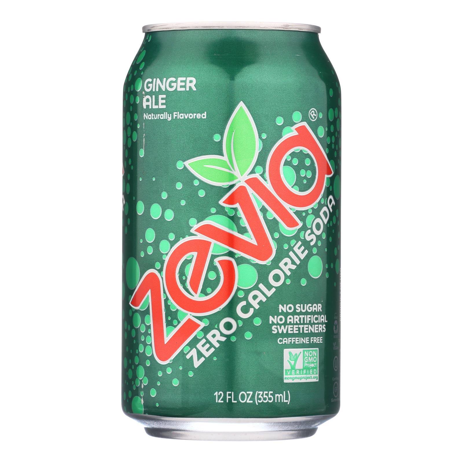 Zevia Ginger Ale Soda - 12oz, 6pcs