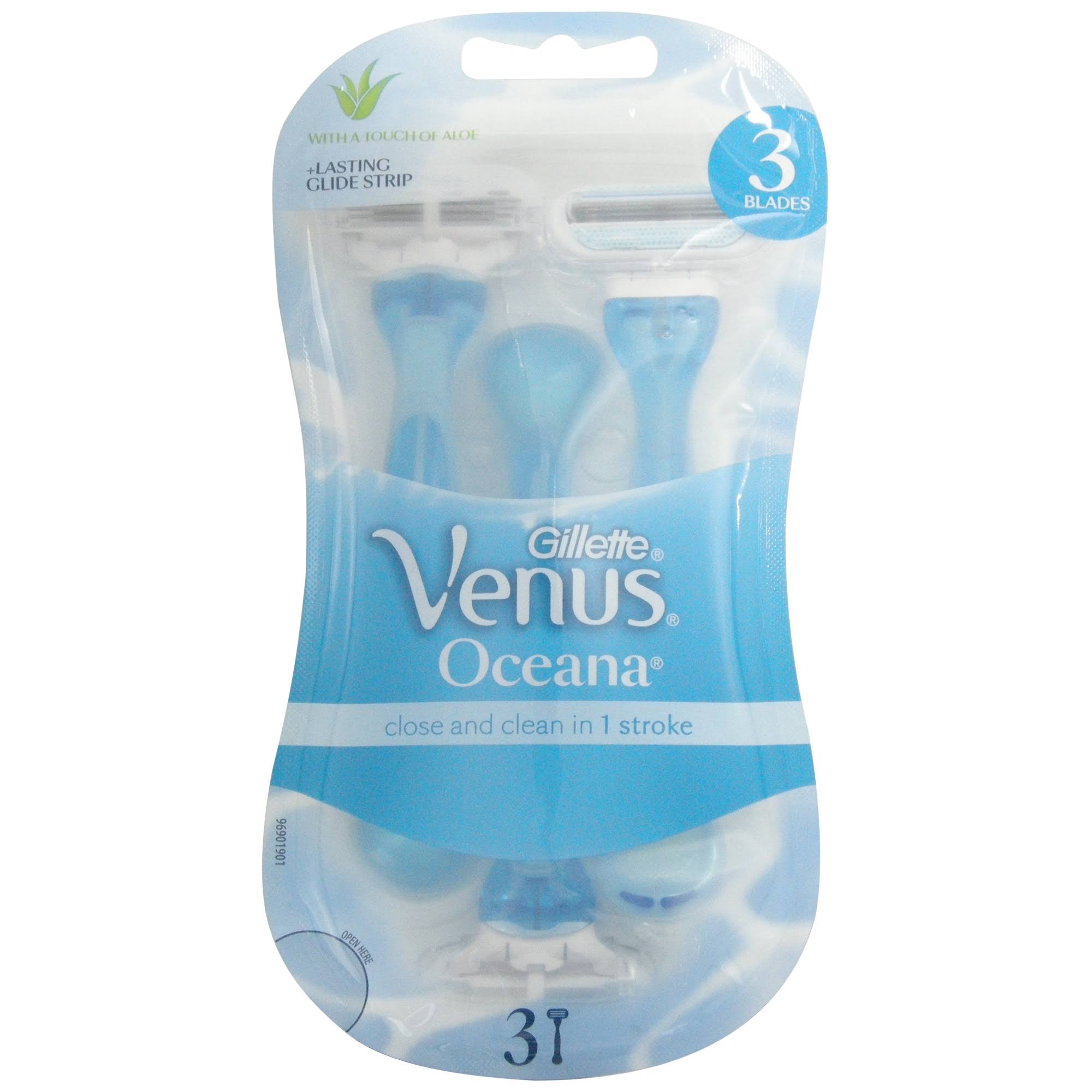 Gillette Womens Venus Oceana Disposable Razors - 3 Pack