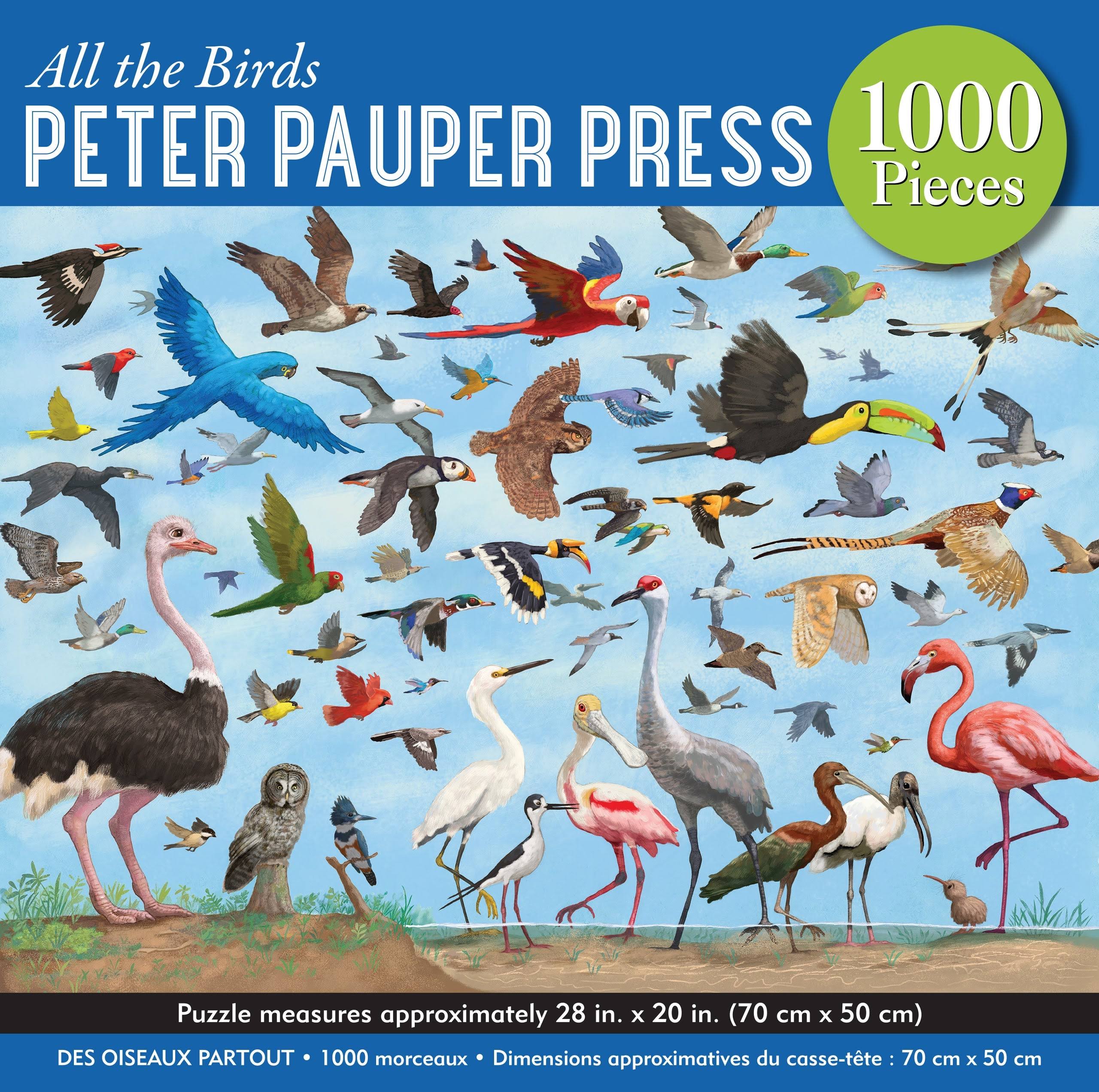 Peter Pauper Press All The Birds 1000 Piece Jigsaw Puzzle