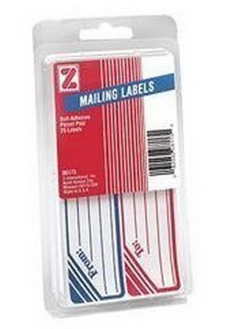 Advantus Self Adhesive To and From Mailing Labels - 1 1/4" X 4 1/2", 25 Sets