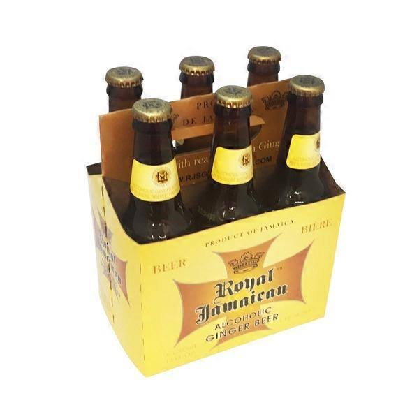 Royal Jamaican Alcoholic Ginger Beer - 6 pack, 11.15 fl oz bottles