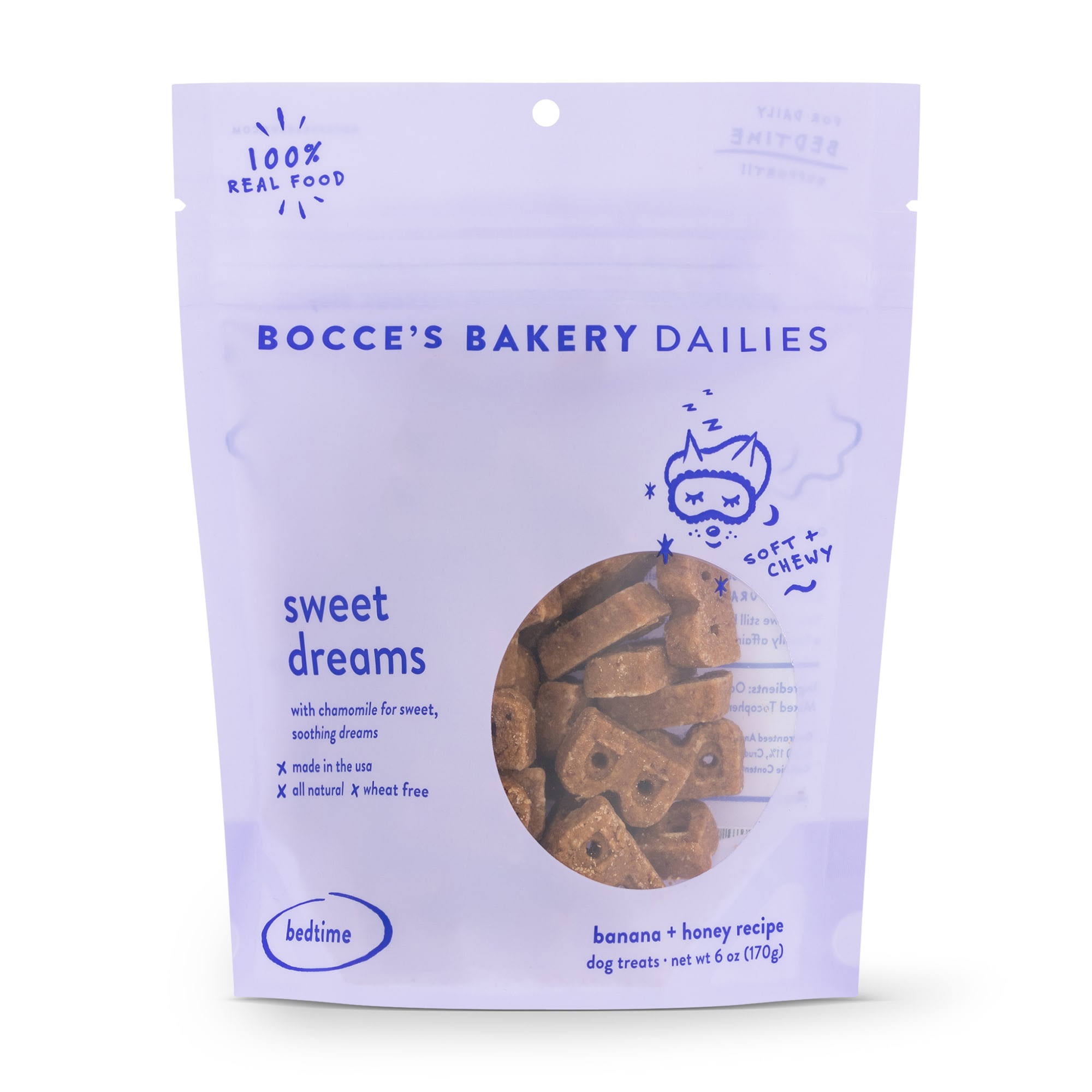 Bocce's Bakery Dailies Sweet Dreams Soft & Chewy Dog Treats - 6 oz. Bag