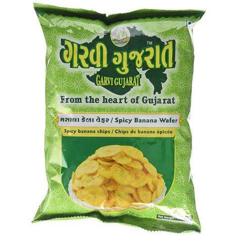Garvi Gujarat Spicy Banana Chips Wafers - 6.3 oz (180 gm)