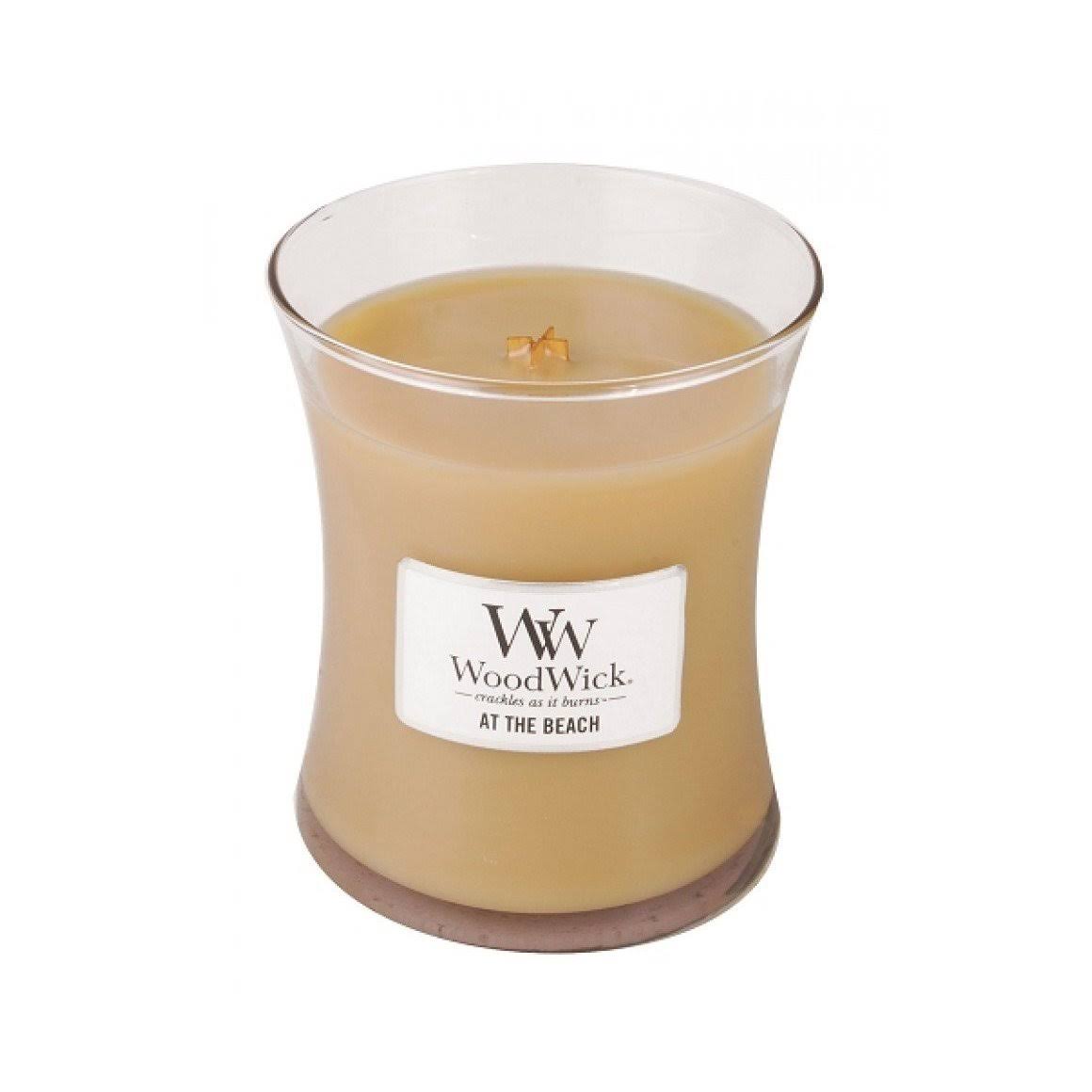 Woodwick at the Beach Scented High Quality Soy Wax Candle - Medium