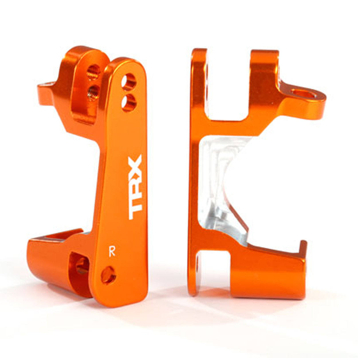Traxxas Caster Blocks (Hubs) 6061-T6 Aluminium (orange-anodized) Left & Right (Trx6832A)