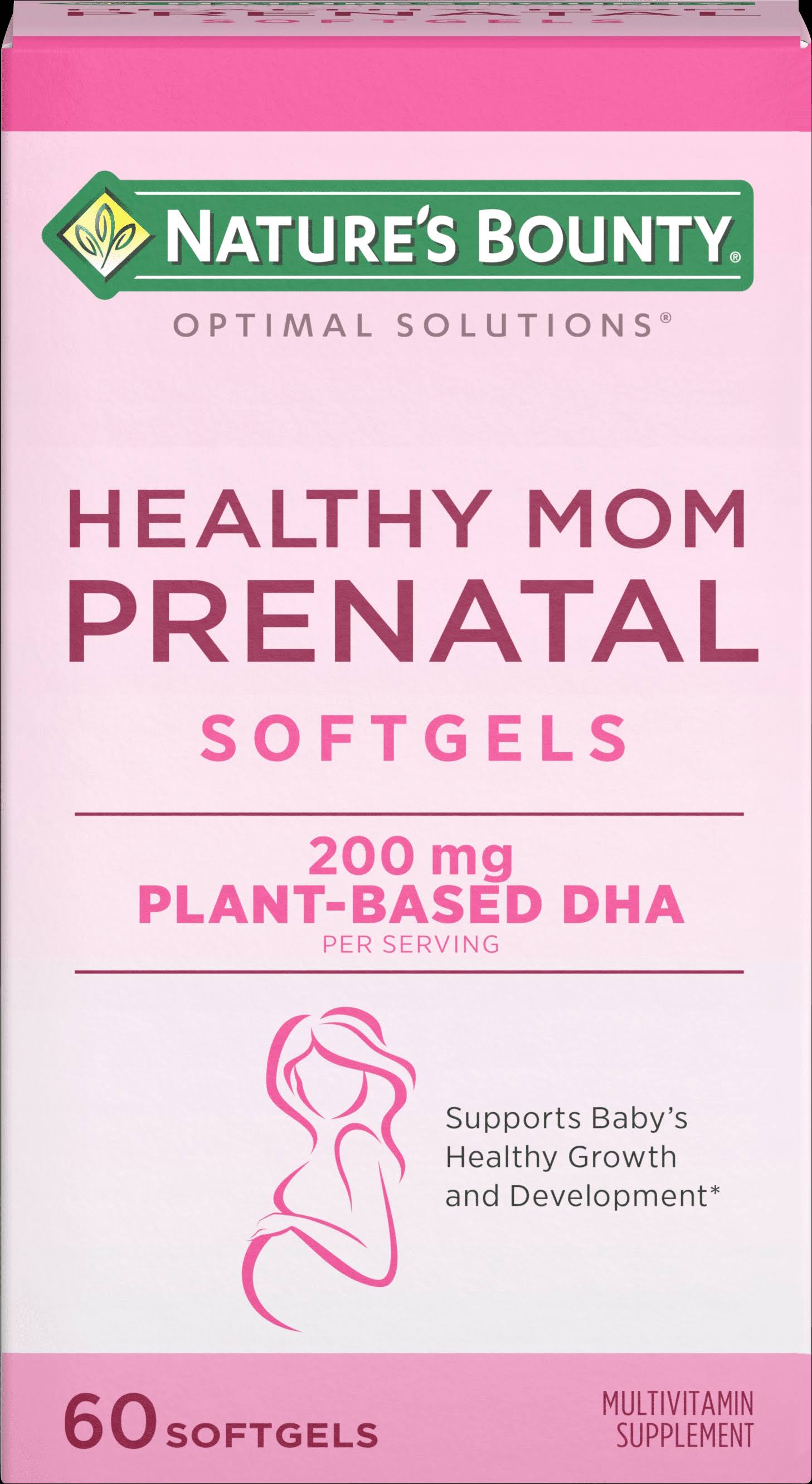 Natures Bounty Optimal Solutions Healthy Mom Prenatal Multivitamin - 60 capsules