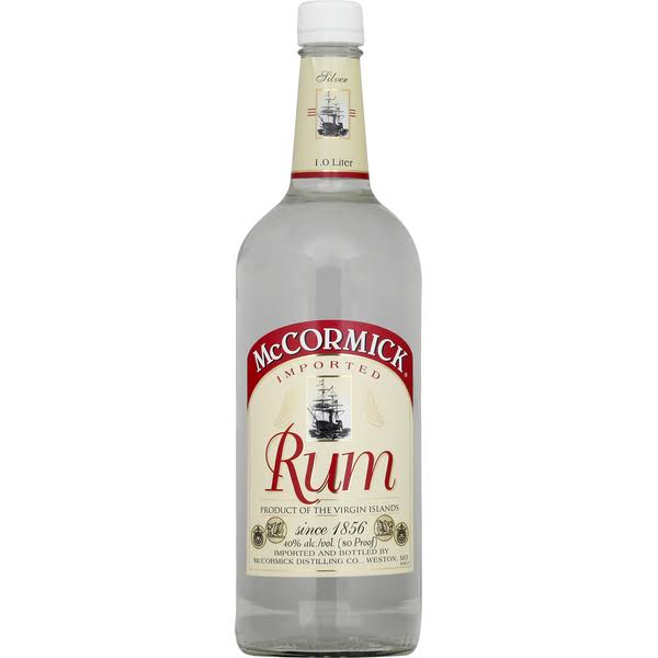 Mccormick Rum, Silver, Imported - 1.0 liter