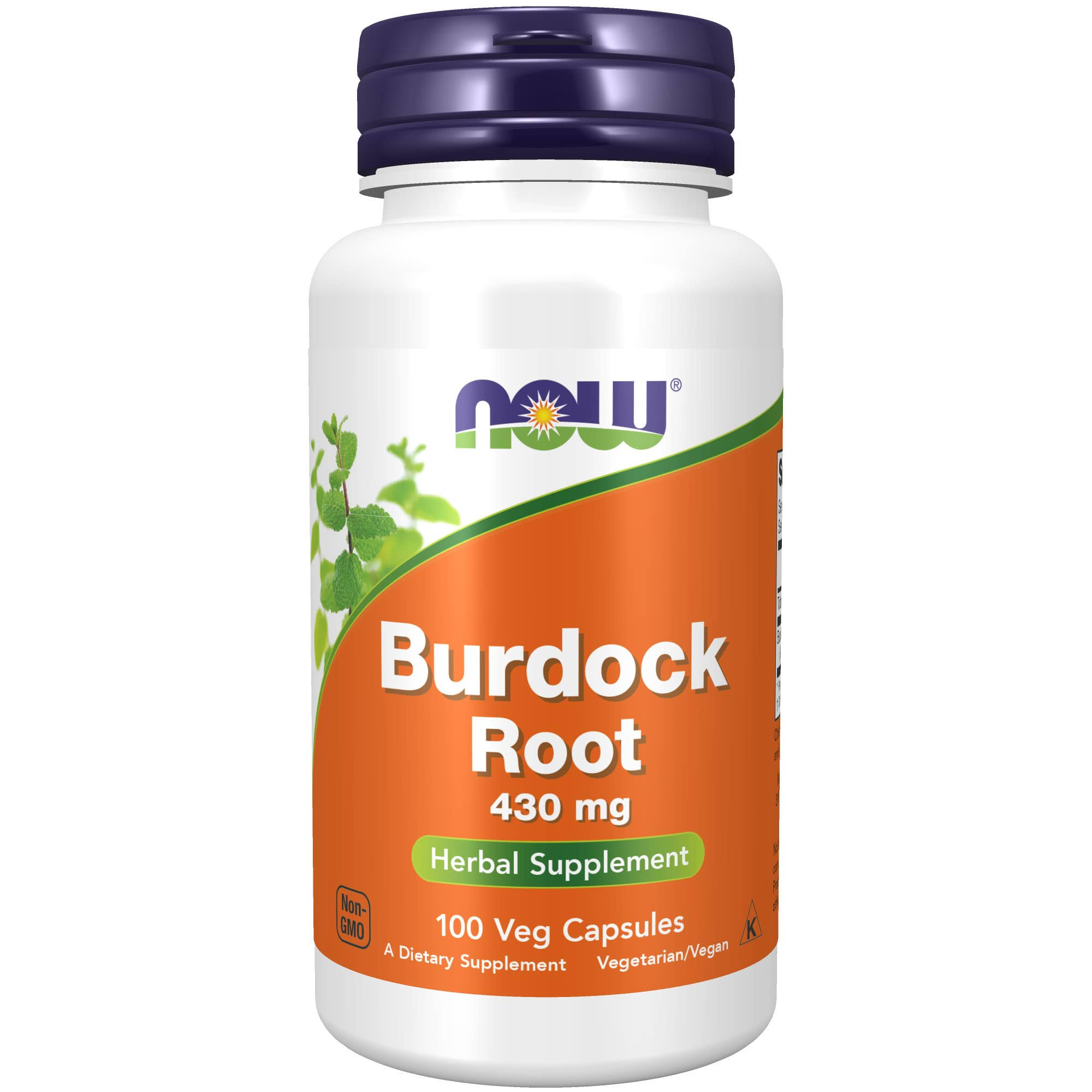 Now Foods Burdock Root Herbal Supplement - 100 Capsules