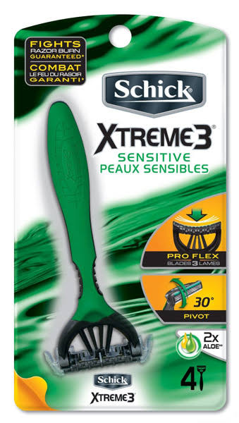 Schick Xtreme3 Sensitive Disposable Razors - 4 Pack