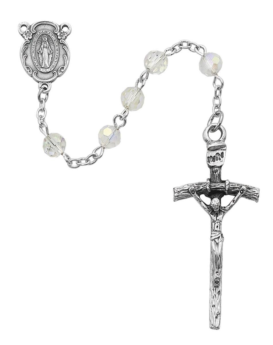 Crystal Papal Rosary