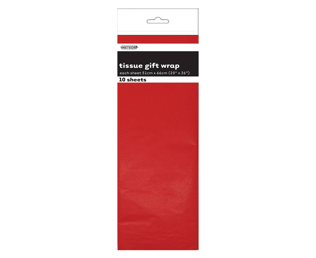 Unique Tissue Gift Wrap - Red, 10ct