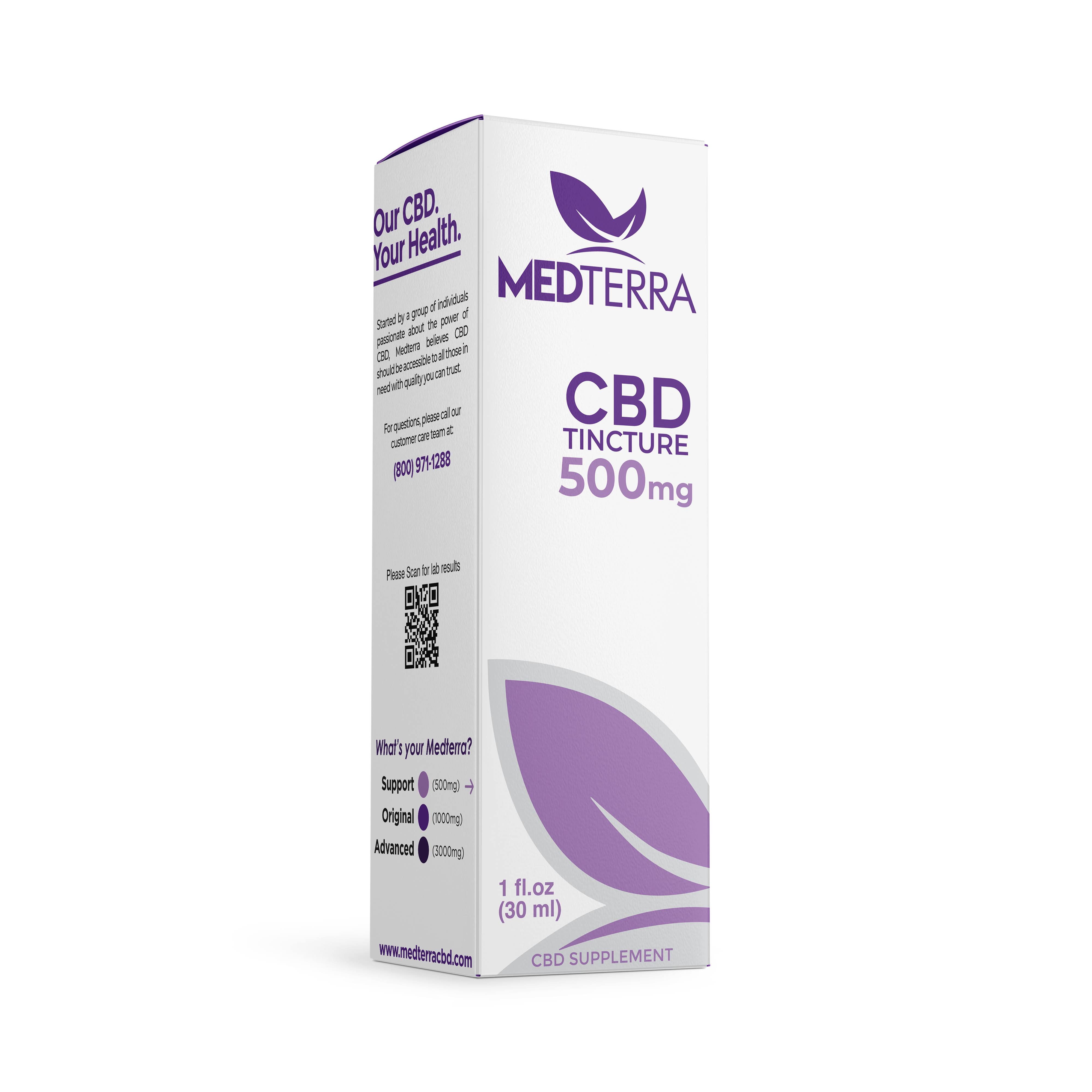 Medterra CBD Tincture, 500 mg - 1 fl oz