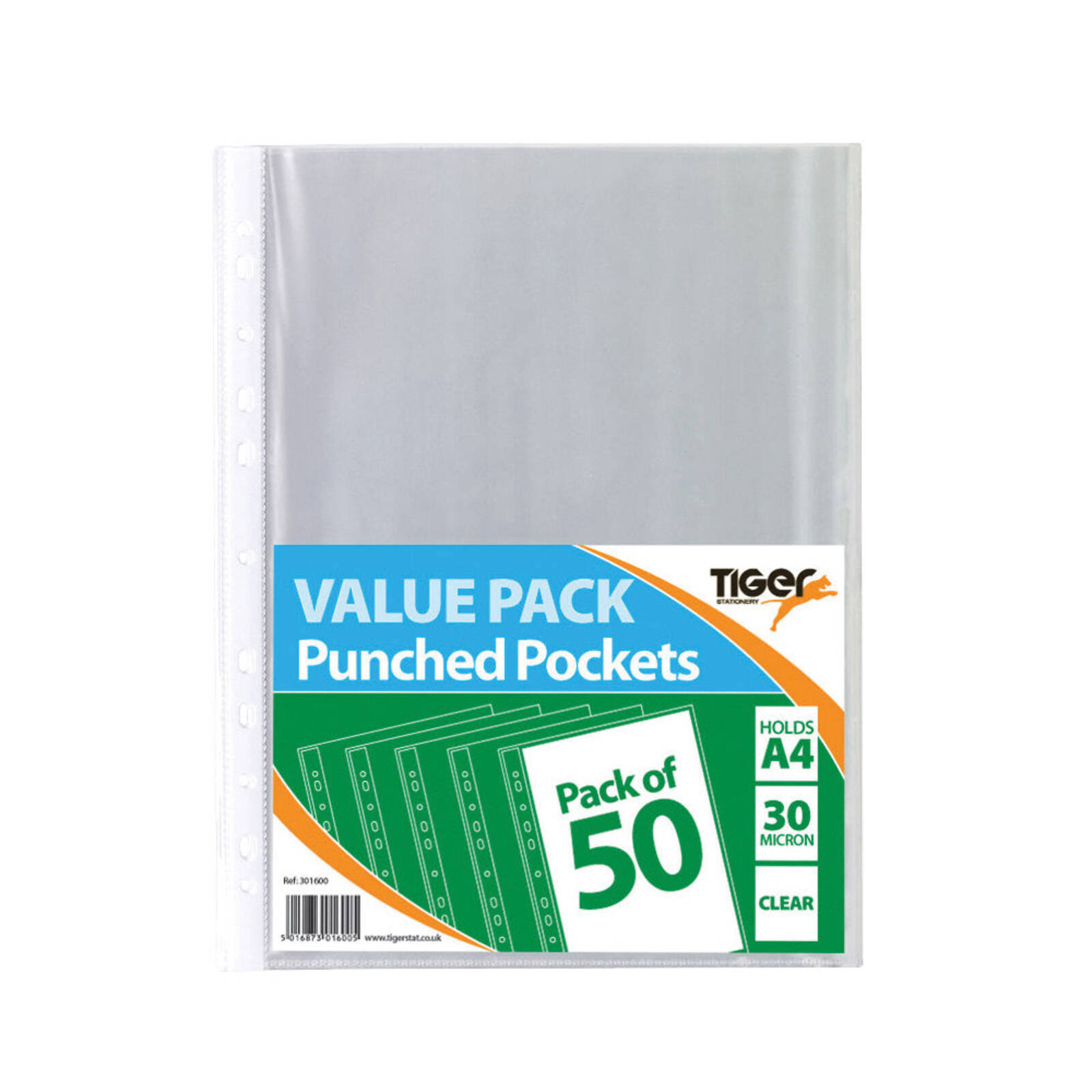 Tiger Punched Pockets - A4, x50