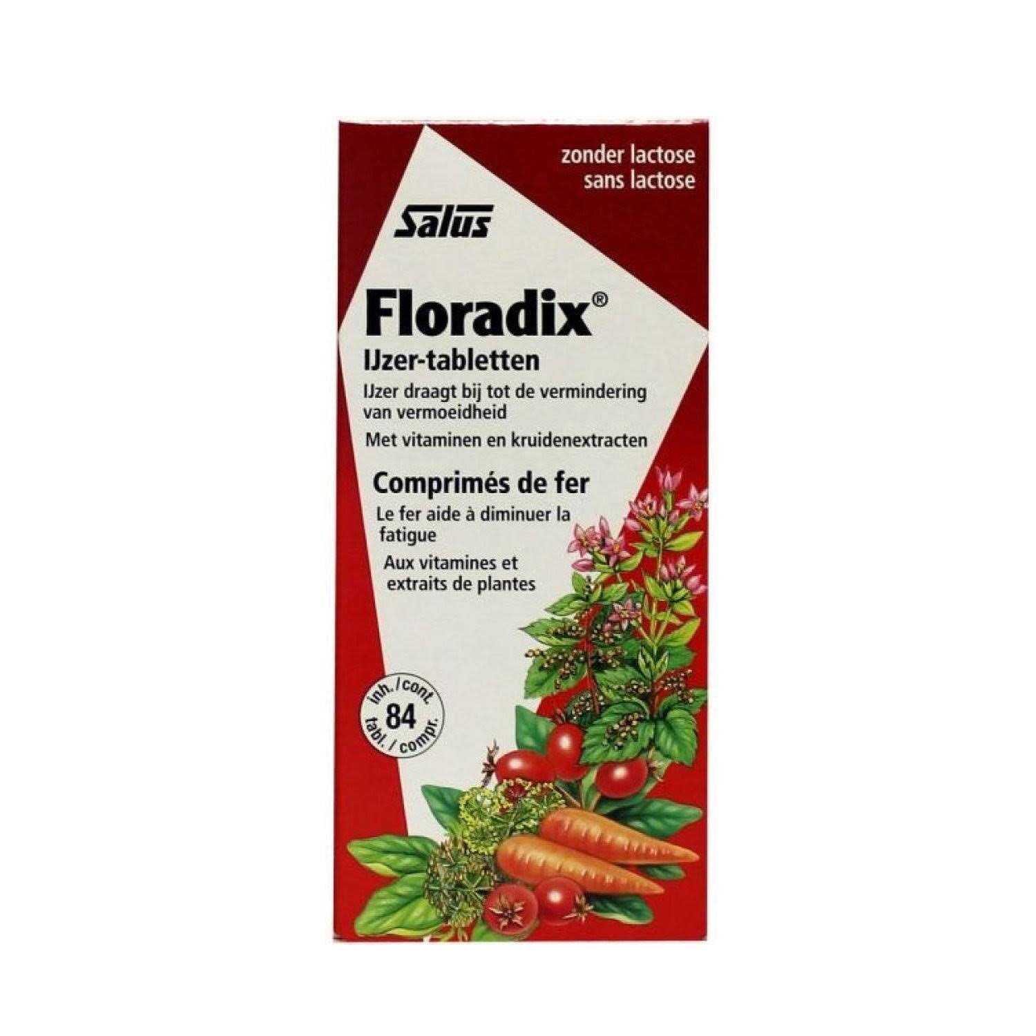 Floradix Iron and Vitamin Tablets - 84ct