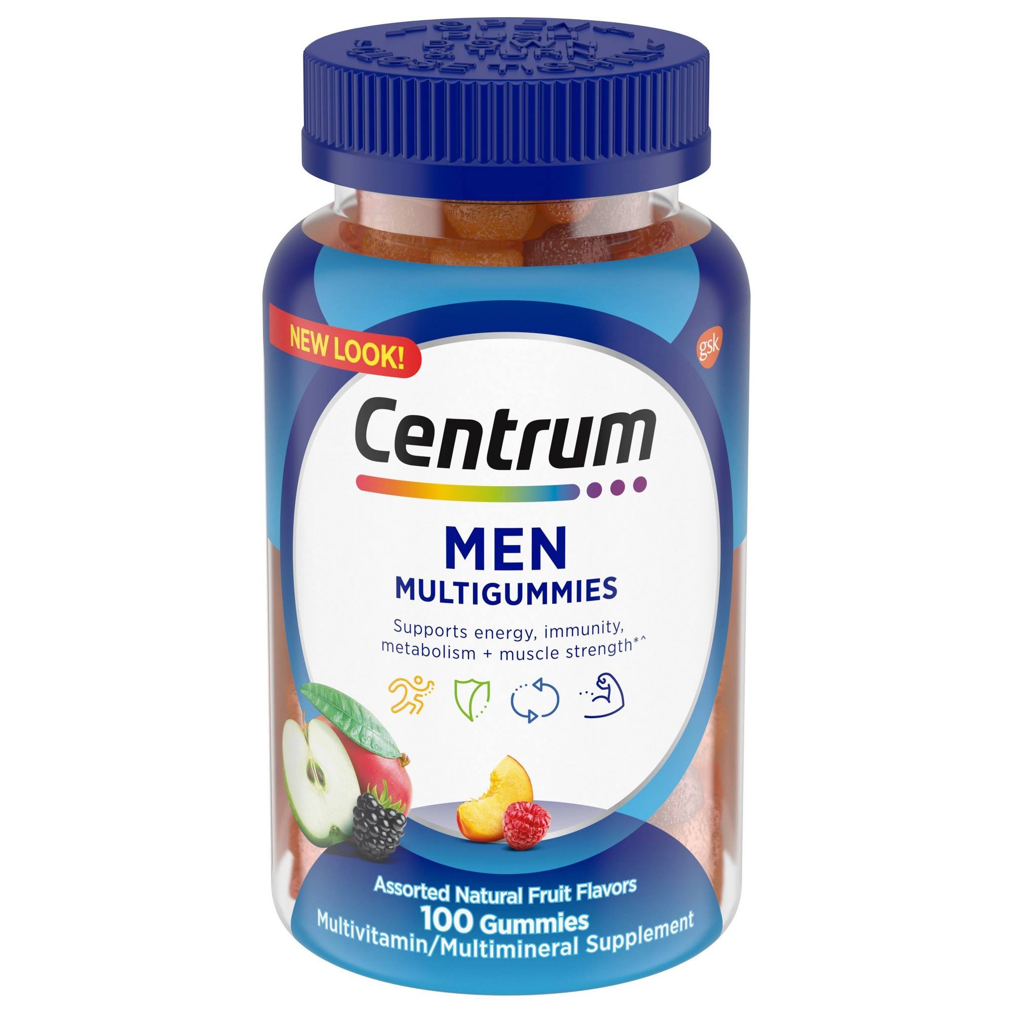 Centrum Multigummies, Men, Fruit Flavors - 100 gummies