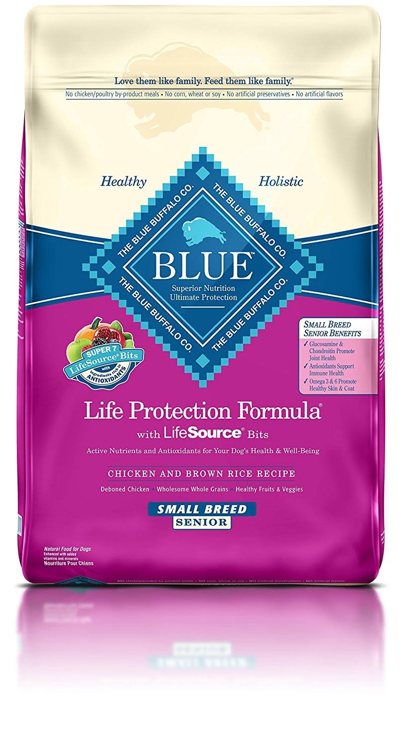 Blue Buffalo Life Protection Small Breed Senior Recipe - 15lbs, Chicken Brown Rice