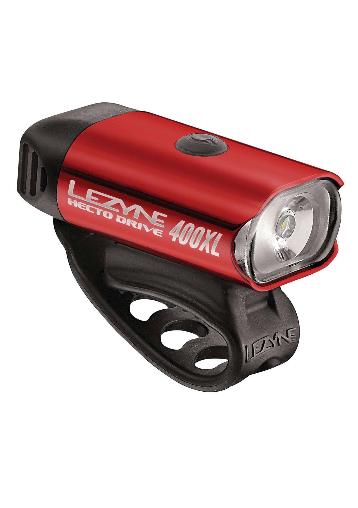 Lezyne Hecto Drive 400XL Headlight - Gloss Red