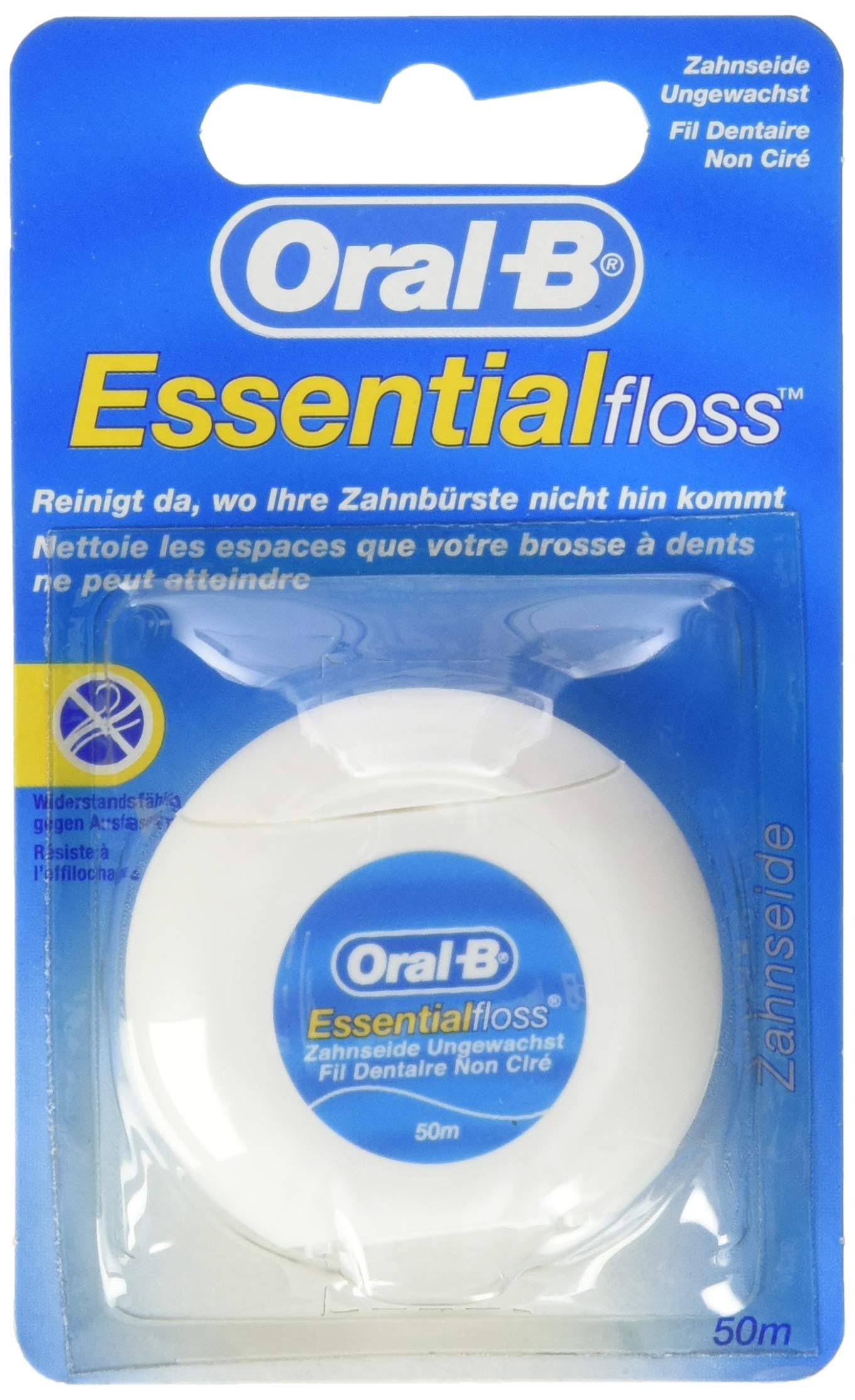 Oral B Essential Dental Floss - Mint, 50m