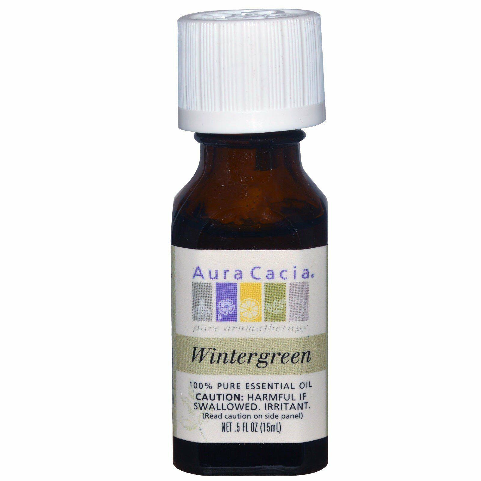 Aura Cacia - Pure Essential Oil Wintergreen - 0.5 Fl Oz