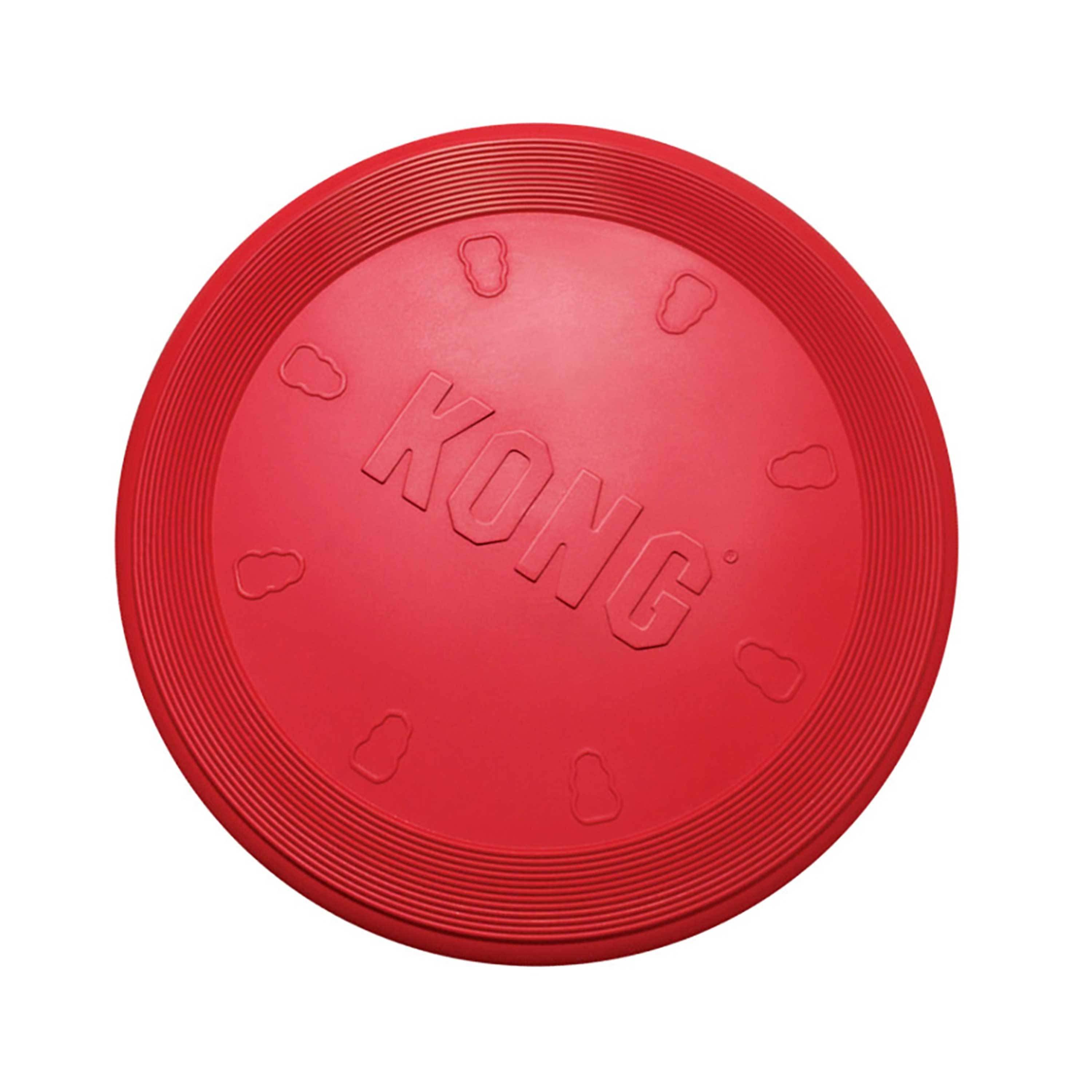 Kong Rubber Flyer Dog Toy - Small, Red